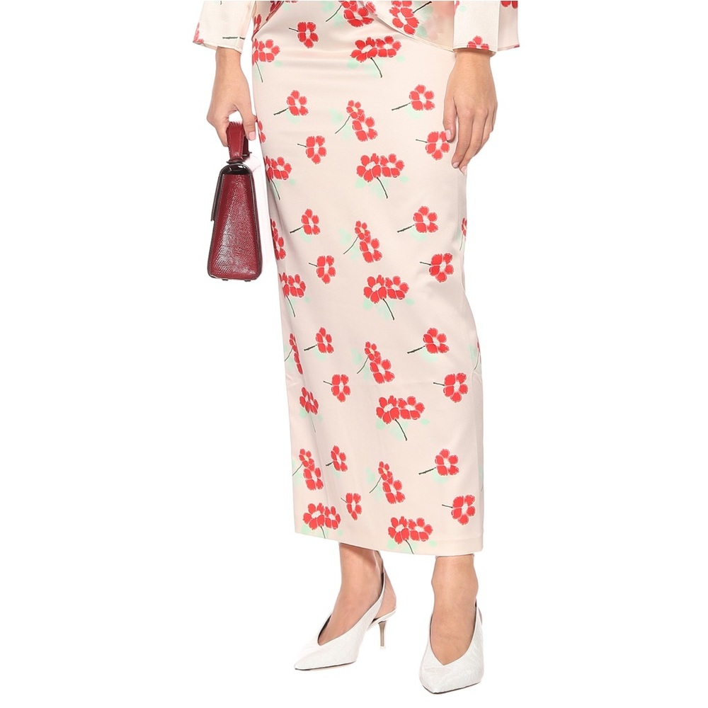 Bernadette Stretch Silk Floral Print Skirt